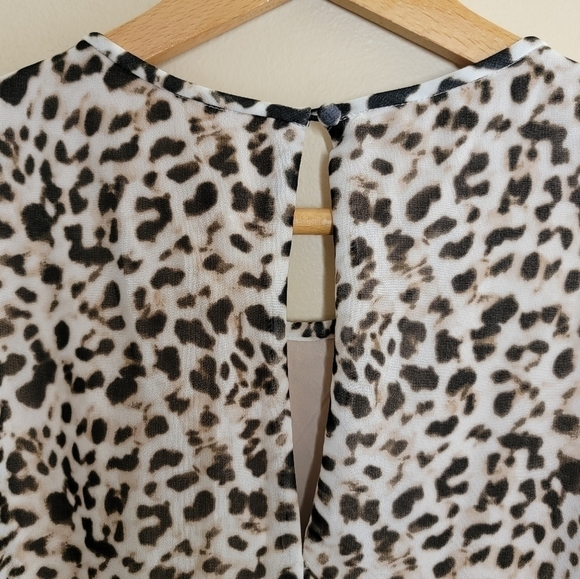 NWT Stitch Fix Calvin Klein | Suzetta Leopard Print Dress Size 12 - Picture 3 of 7